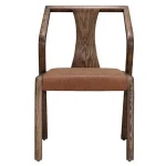 Japanese Style Designed Environment Restaurant Ash Solid Wood Dining Chair