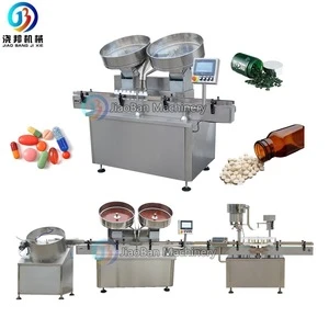 JB-SL60 Automatic 80/90 capsules bottle counting machine vitamin tablets filling capping labeling machine