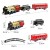 Import juguetes al por mayor 2020 christmas children gift electric race train track set plastic smoking train toy from China