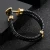 Import KALEN European and American fashion stainless steel ship anchor leather mens bracelet from China