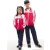 kids beautiful  primary school uniforms red blazer design with pictures