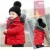 Import Kids Hooded Coat Cotton-Padded Jacket For Children Solid Color With Wool Collared Girls and Boys Warm Jacket from China