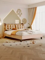 king size bed frame luxury cama queen matrimonial lit complet bedroom furniture home bett kids bed up-holstered beds for girl