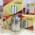 Import kitchen accessories Stainless Steel  oil juice kettle condiment bottles for domestic use Small pot of oil water vinegar from China