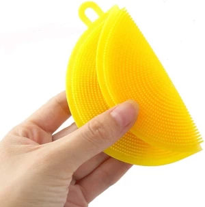 Kitchen Double Side Silicone cleaning brush Washing Kitchen Cleaning silicone dish brush