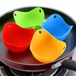 Kitchen Help Silicone Egg Boiler Cups Poaching Cups Egg Cooker Steamer Silicone Egg Poacher Bowls