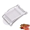 Kitchen tools white manual cutter stainless steel luncheon meat slicer