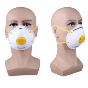 KN95 disposable non-woven mask cup type with valve  be customized mask