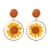 Import Korea Ins Resin Earrings Dried Flower Plant Stud Earrings Jewelry Wholesale from China
