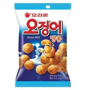 korean snacks baked squid peanut