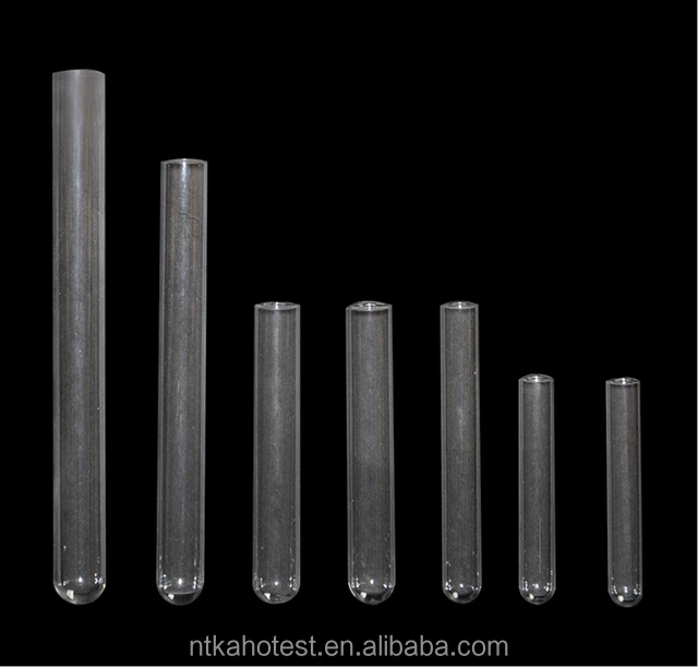 Laboratory Glassware Clear Glass Test Tubes with cap