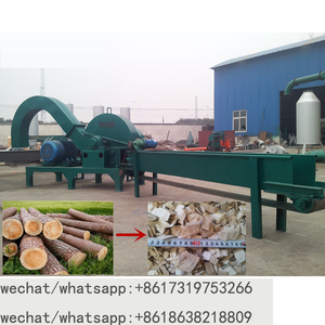 Large Scale mobile Industrial wood chipper shredder mulcher hard wood chipping machine  for sale with CE certification