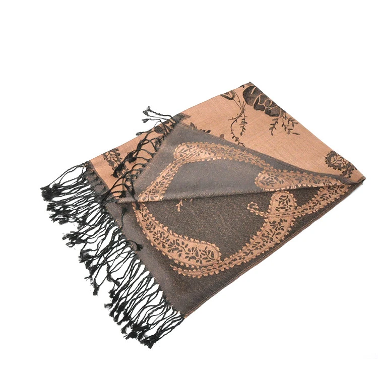 Large soft shawl wrap custom logo lady winter cashmere scarf pashmina
