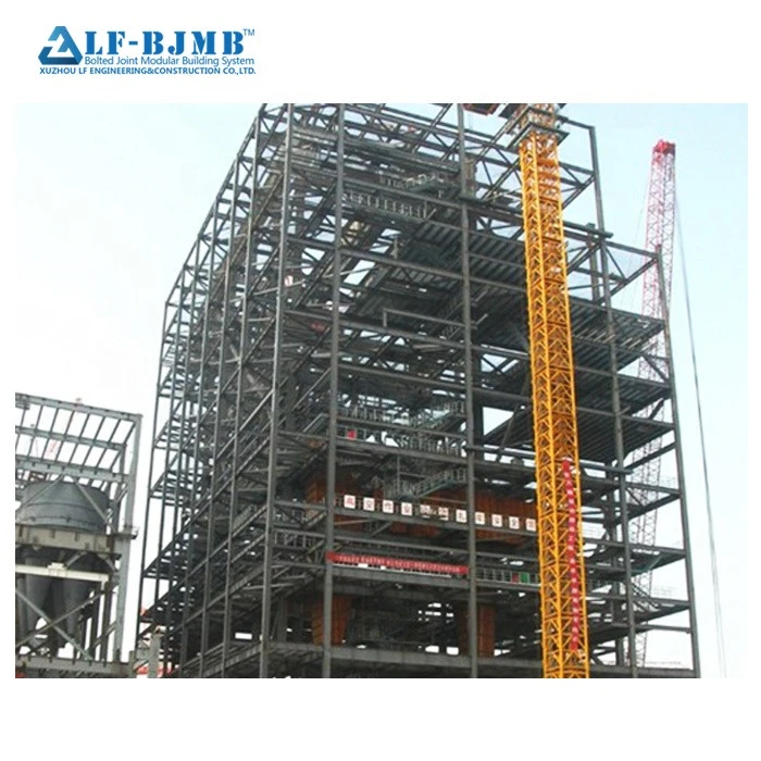 large span prefab multistory steel structure for hospital school factory building