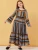 Import latest designs arabic girls 6-14 years long sleeve striped muslim dress islamic clothing dress from China