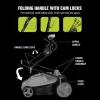 LawnMaster 2-in-1 Mulch self-propelled  6 cutting positions Professional hand push electric corded lawn mower- MEBS1842M