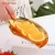 Import Leaf Shaped Stainless Steel Cake Candy Plate Colorful Fruit Fast Food Container Snack Dish from China