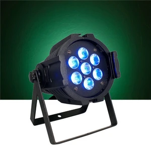 LED Up Lighting RGBW LED Par Lights 10W x 7 LED DMX 4-in-1 Par Can Stage Lighting