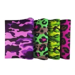 Leopard Sublimation Print Material Laminated SBR Neoprene Fabric Rubber Sheet