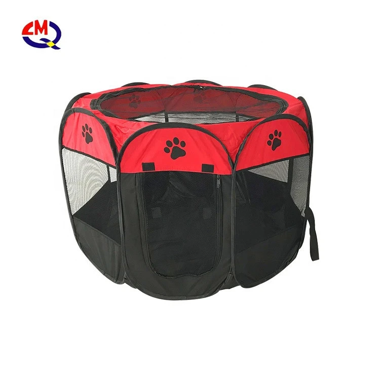 Light weight and Portable Durable Pet Tent Playpen Dog Cage with Strong Steel Frame Cat fence delivery room Dog cages,  carriers