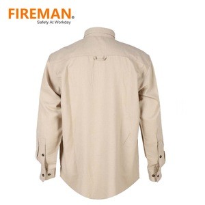 light weight modacrylic cotton flame resistant FR uniform shirt HRC2