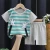 Import Little Boys Summer Outfits Baby Playwear Crewneck Cotton Casual Short Sets kids summer Clothing Set kids clothing boys from China