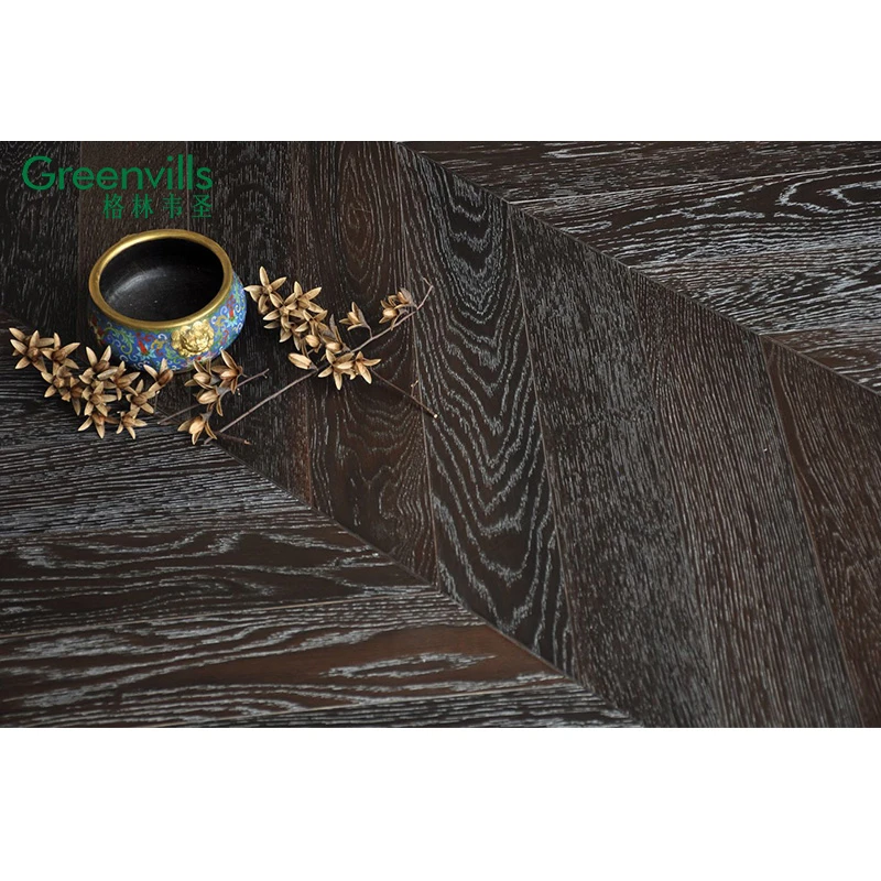 living room wood+flooring white oak timber wood flooring tiles/black chevron engineered hardwood floor