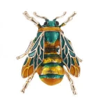 Lovely Animal Snake Owl Crow Brooches Pins Beetle Cockroach Brooches Enamel Insect Bee Collar Badge Jewelry for Women Gift