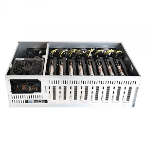 Lowest price  In Stock 8 GPU Eth Miner Machine For Mining Rig host Ethereum  Cryptocurrency Coin Farm