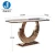 Import Lucxury marble top stainless steel frame gold console table from China