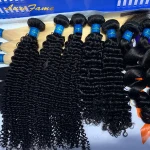 Luxefame Raw Virgin Burmese Curly Hair Bundle,Mongolian Kinky Curly Hair,Cambodian Curly Human Hair Extension For Black Women