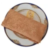 Luxury golden hand table wholesale linen napkins for wedding