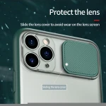 Luxury Slide Camera Lens Protection Shockproof Silicone Mobile Phone Case For iPhone 12 Pro Max Mini 11 X Back Cover Bag Fundas