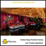 luxury wooden restaurant furniture, restaurant sofa set,hotel chair (CF014)