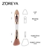 Make up Brushes Portable Makeup Tools New Patent Multi-fuction 4 in 1 Synthetic Hair Welcome Private Label Wecome