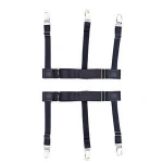 Man Dress Shirt Garters Belt stay Holders with Non-slip Locking Clamps