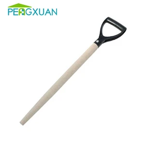 Manufacture supply 120*3.6cm 150*3.6cm natural wooden material ergonomic handle shovel
