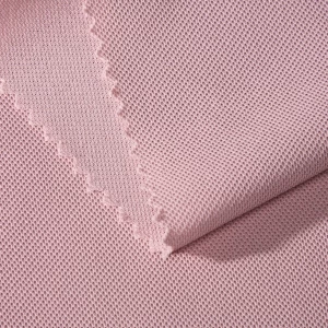 Manufacturer Bird Eye Mesh Fabric 110GSM Polyester Birds Eye Pique Knitted Sportswear Fabric -06