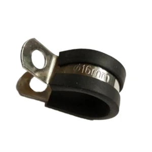 Manufacturer High Quality EPDM Rubber Coated P Type Pipe Clamps Cable Accessories P Clip Hose Clamps