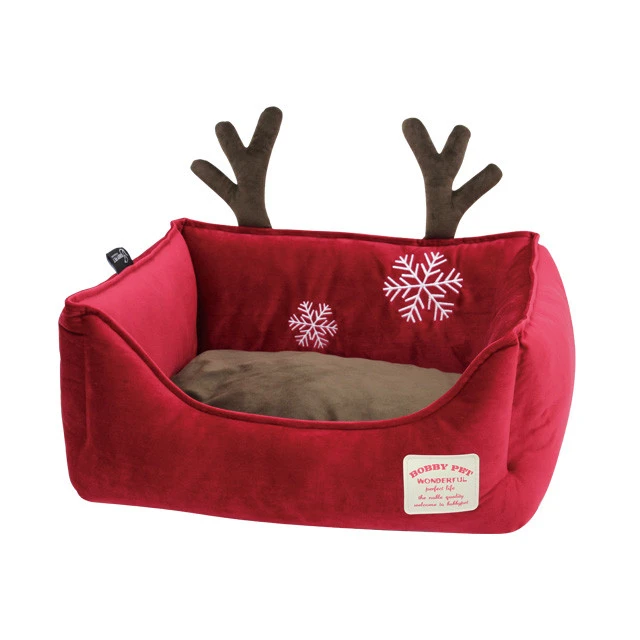 Manufacturer New design christmas  soft fleece low price flannel pet dogs bed
