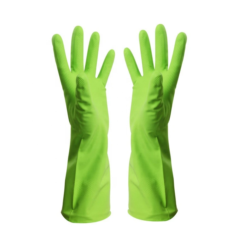 Manufacturer wholesale laundry, dishwashing, latex kitchen cleaning, super durable non-stick hand nitrile housework gloves