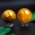 Import Manufacturers direct high quality natural polishing golden wind water ball craft carving crystal ball treatment decoration from China