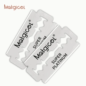 Matgicol brand shaving Sweden stainless steel razors double edge blades sharp platinum coated