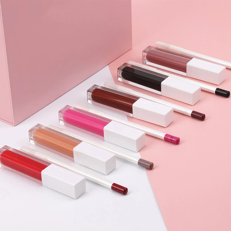 Matte Nude Lipstick & Lip Liner kit Velvet Matte Lip Gloss Waterproof Lip Makeup long lasting matte liquid lipstick
