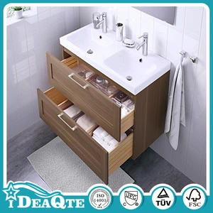 MDF PVC Mirror Cabinet Wall Mounted Melamine Vanity Wood Bathroom Cabinet