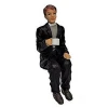 Melody Jane Dollhouse Clergyman Minister Sitting with Cup of Tea Resin People