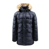 Mens Casual Outdoor Sport Windproof Winter parka with detachable fur hoodie Jackets Custom Logo Puffer Jackets With Fur hoody