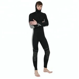 Mens Neoprene Long Sleeve Diving Hoodie Wetsuit