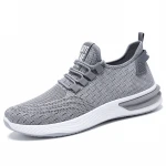 Men's non slip lace up athletic sport sneakers running tennis shoes stock flat shoes shoe for man