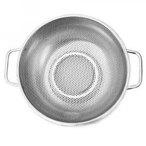 Micro-perforated Stainless Steel 5-quart Mesh Colander